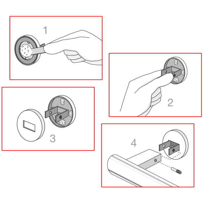 Zack Mount Adhesivo para Pared (Varios Materiales)